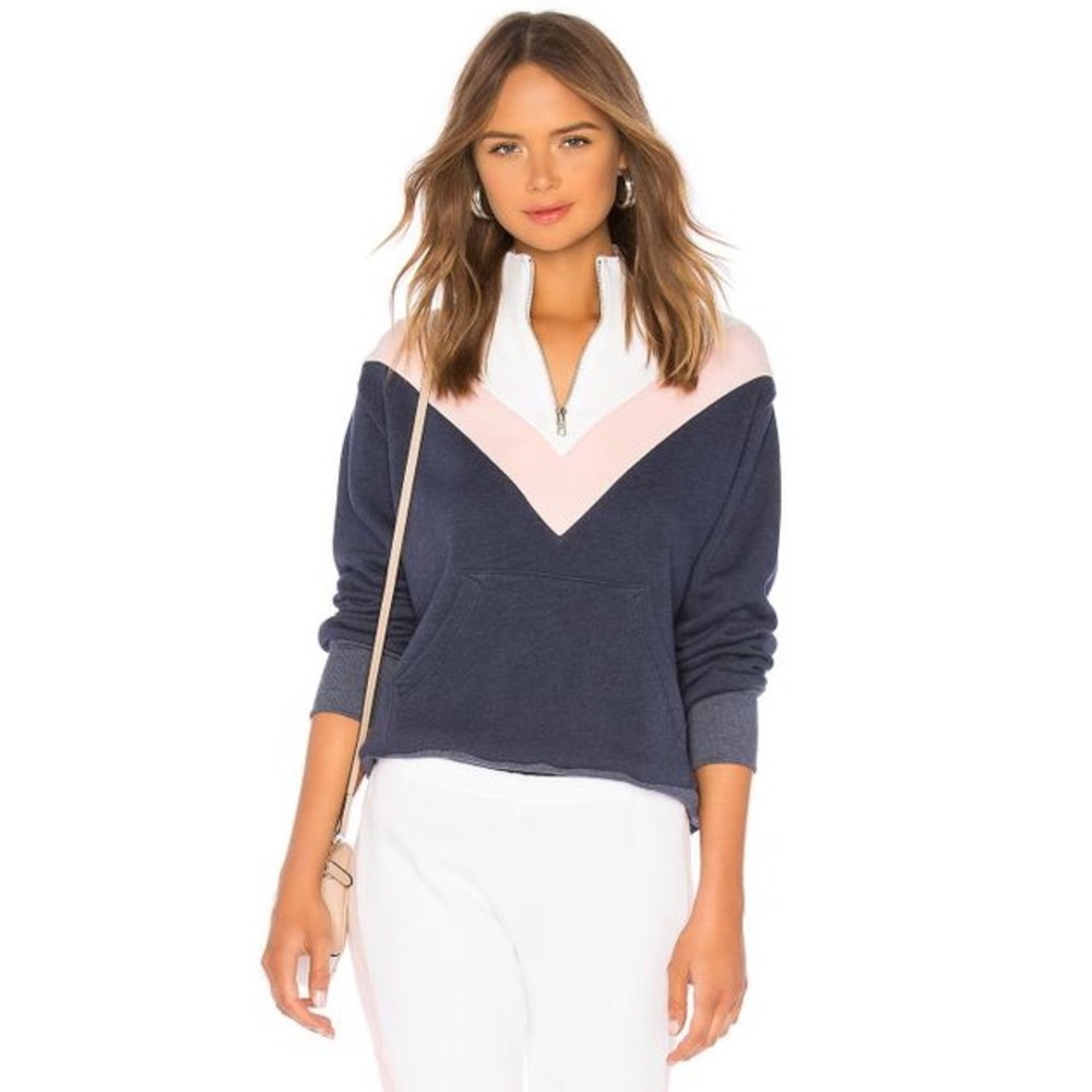 Wildfox blue blocked Soto warmup in navy